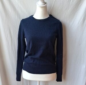 Quince 100% Mongolian Cashmere Crewneck Sweater True Navy XS